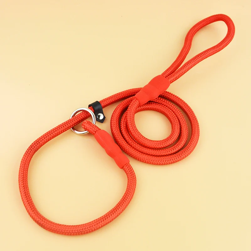 

(20 Pieces/Lot) New Automatic Tightening P Chain Nylon Dog Leashes and Lead for Pets