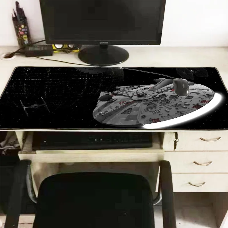 Mairuige 900*400*3mm Star Wars Waterproof Office Mice Gamer Gaming Keyboard Mat PC Computer Tablet Large Locking Edge Mouse Pad