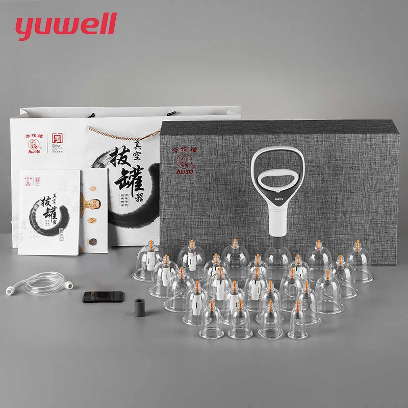 

yuwell ventouse Vacuum Cupping Massge Set Magnetic Acupuncture Needles Clear Vacuum Sucker Suction Cups With Medical Cupping