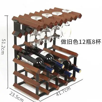 Твердая деревянная стойка для вина украшения креативная стойка для вина Ресторан Европейский бокал для вина Кубок стеллаж для выставки товаров подвесная полка для вина - Цвет: ml8