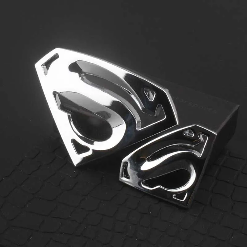 Металлический 3D 3 м Хром Супермен авто логотип значок металлический