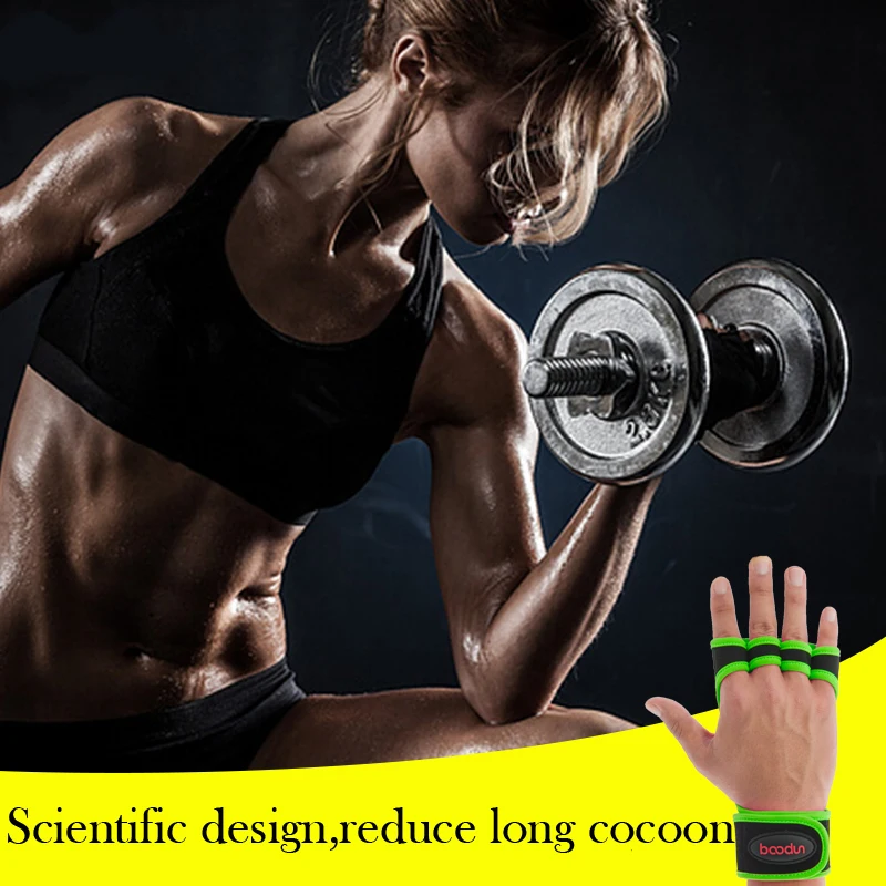 Weight Lifting Training Gym Gloves Women Men Fitness Sports Body Building Gymnastics Grips Gym Hand Palm Protector Gloves