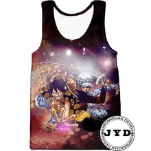 Один кусок майка для мужчин 3D печати жилет аниме спортивный бюстгальтер без рукавов классная футболка человек майка хип хоп Лето Топы S-5XL