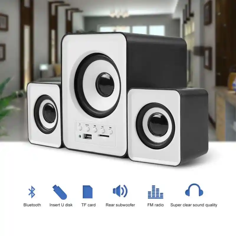 2.1 speakers with bluetooth and fm