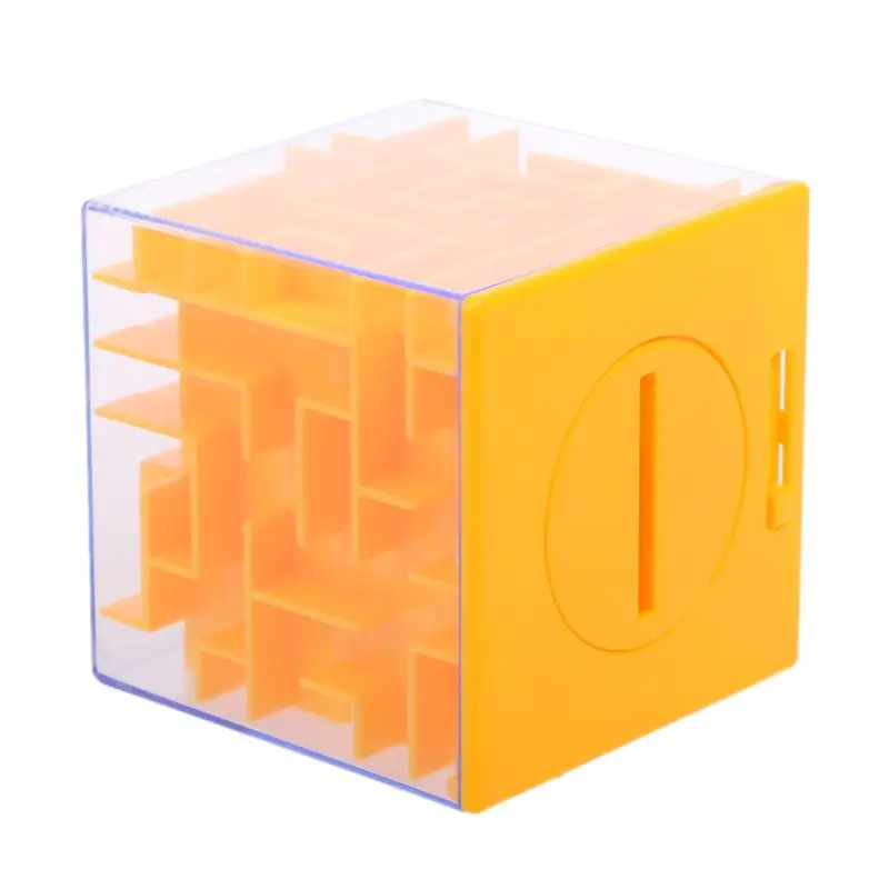 1 шт. Новинка 3D деньги Лабиринт банк куб головоломка экономия монет Коллекция Чехол коробка игра в мозги детские игрушки подарок