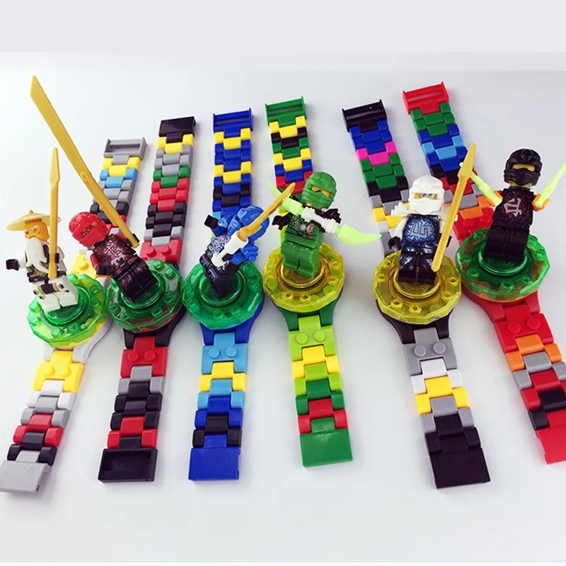 Совместимость с LegoINGS Clock LegoINGLY NinjagoINGLY Блоки для кирпичей без коробки Оригинальные