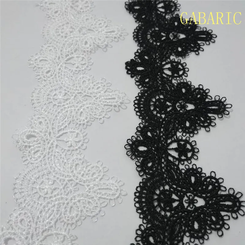 

1yard water soluble lace 6cm width polyester Lace Trims Dress Edge Wrap Embellishment Hometexile Wedding Craft DIY Patchwork