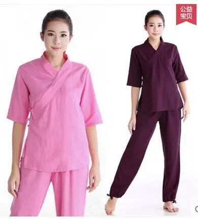 

spring and summer new style woman Cotton and linen yoga clothes suits