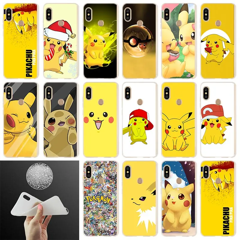

Fashion Soft Cover Phone Case For Xiaomi Redmi Note 7 6 5 4x redmi 7 6pro 6a s2 5a 4a 4x 5plus 7A Pikachues