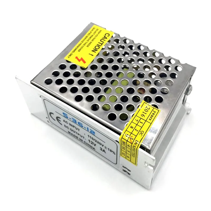 1 x AC 100V 240V DC/DC 12V 2A 3A 5A 10A светодиодный трансформатор выключатель питания Мощность