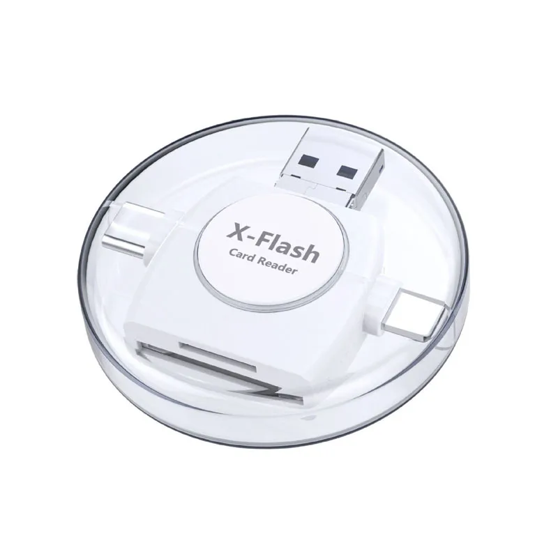 Все в 1 устройство для чтения SD карт памяти Microsd USB C TF адаптер SDHC Type OTG iPhone XS MAX XR 6
