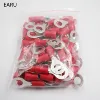 RV1.25-8 Red Circular 22-16 AWG 0.5-1.5mm2 Insulated Ring Terminal Connector Cable Wire Connector 100PCS/Pack RV1-8 RV ► Photo 2/2