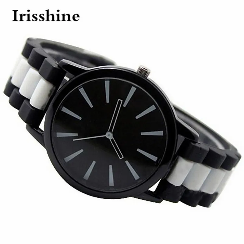Irisshine i02 Couple Unisex  watch Fashion Women Men Silicone Analog Quartz Wrist Watch love gift wholesale free shipping