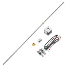 3D Printer T8 1000mm Stainless Steel Lead Screw Coupling Shaft+ Brass Nut +Motor 3D Printer Accessories New