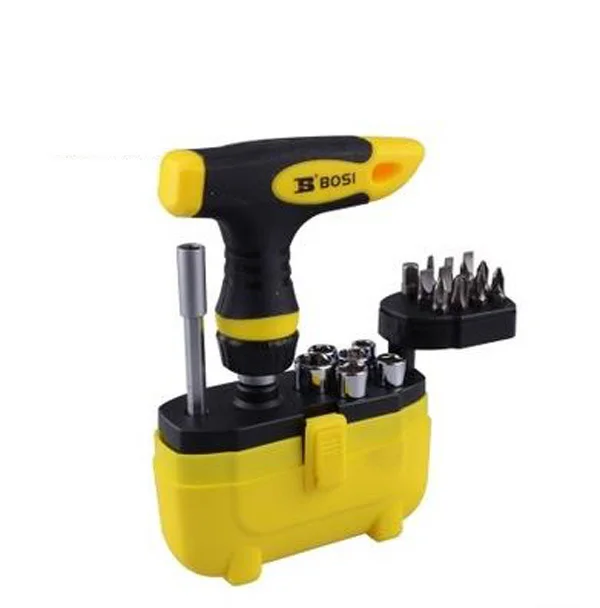 

20pcs Ratcheting Multi-Bit Socket Screwdriver kit BOSI tools  rasp dremel 2016