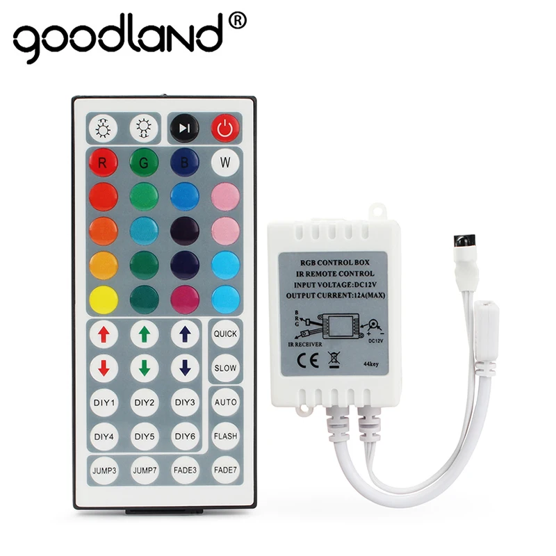 RGB ИК пульт дистанционного управления Мини 24key 44key DC12V для SMD 2835 3528 5050 5730 5630 3014