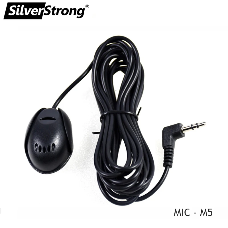 Silverstrong 1 шт. 50 Гц-20 кГц Профессиональный 3,5 мм внешний микрофон для автомобиля DVD плеер гарнитура с микрофоном Bluetooth громкой связи