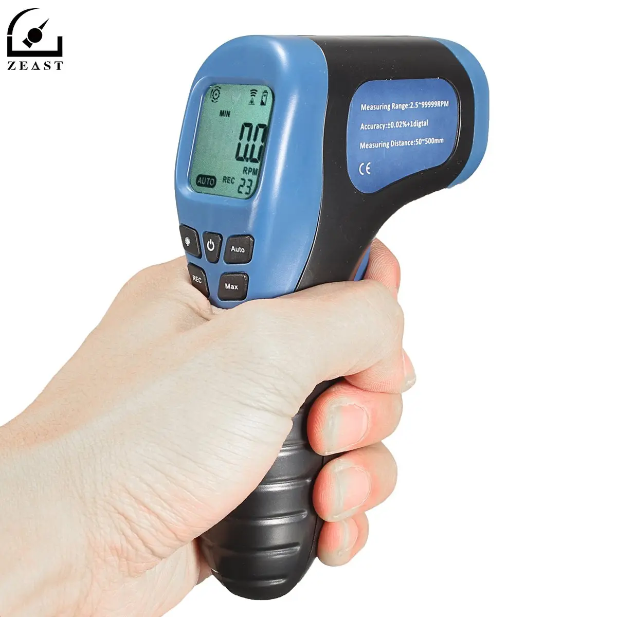 

Tachometer Non Contact Digital Laser Photo Tachometer Gun RPM Tach Tester Meter Speed Gauge