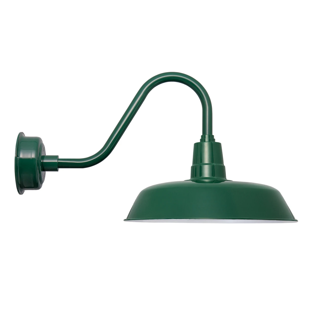 18 Rustic Oldage LED Barn Light in Vintage Green
