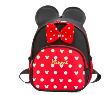 

2019 Hot Sale Mickey School Bag Minnie for Boys Girls baby Bag Children Backpack Kindergarten Backpack kid School Bags Satchel