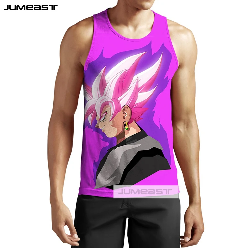 Jumeast Новая мода 3d печатных комиксов Dragon Ball мужские/женские Топы футболка унисекс без рукавов индивидуальная Повседневная жилетка