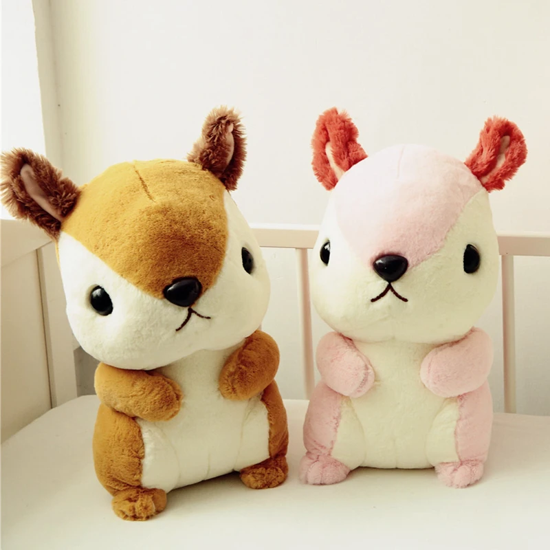 

Cute Sweet Stuffed Doll Mouse Animal Plush Toy Squirrel Soft Cartoon Simulation Plush Dolls Baby Kid Playmates Sofa Pillow Gifts