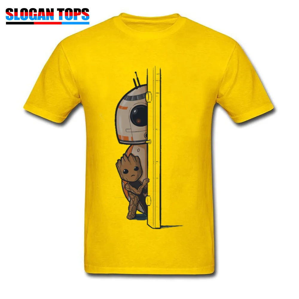 

Star Wars T-shirt 2019 Men Tshirt Best Pals In The Galaxy BB8 Root Space X Yellow T Shirt Funny Cartoon Tops Avengers Tee Cotton