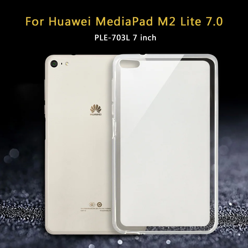 Планшетный чехол для huawei Mediapad T5 T3 10 8 7 T1 T2 Pro/Медиа Pad M5 M3 M2 Lite рro C5 8,0 8,4 10,0 10,1 10,8 Силиконовый чехол - Цвет: M2 Lite 7.0