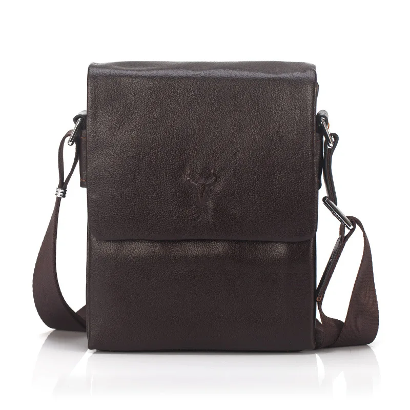 J. Quinn, мужские сумки-мессенджеры, топ, натуральная кожа, дизайнерские сумки, высокое качество, мужская сумка из воловьей кожи, мужская сумка через плечо, мужская сумка - Цвет: Коричневый