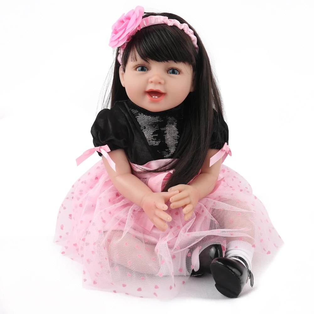 Кукла Reborn Baby Doll мягкая силиконовая виниловая настоящая на ощупь для