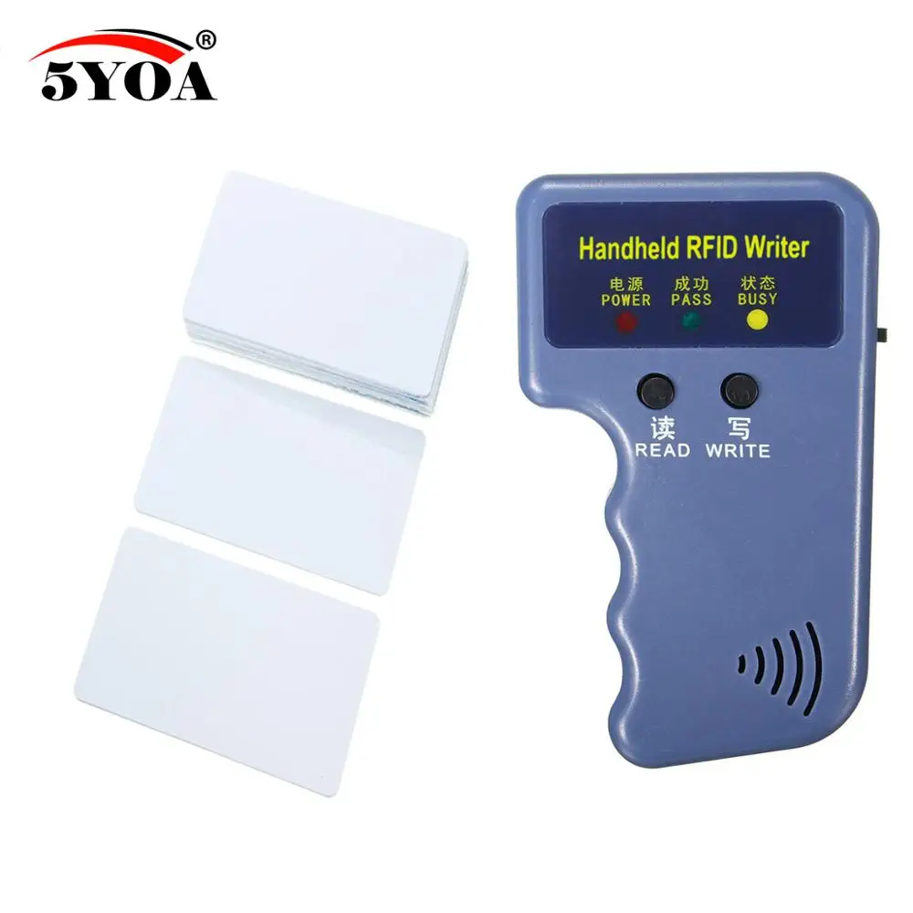 IDW01 and 5 Cards Ручной 125 кГц RFID Дубликатор Копиры писатель программист читатель+ 6 клавиш+ 6 шт. карты EM4305 T5577 перезаписываемый ID брелки теги карта - Цвет: IDW01 and 5 Cards