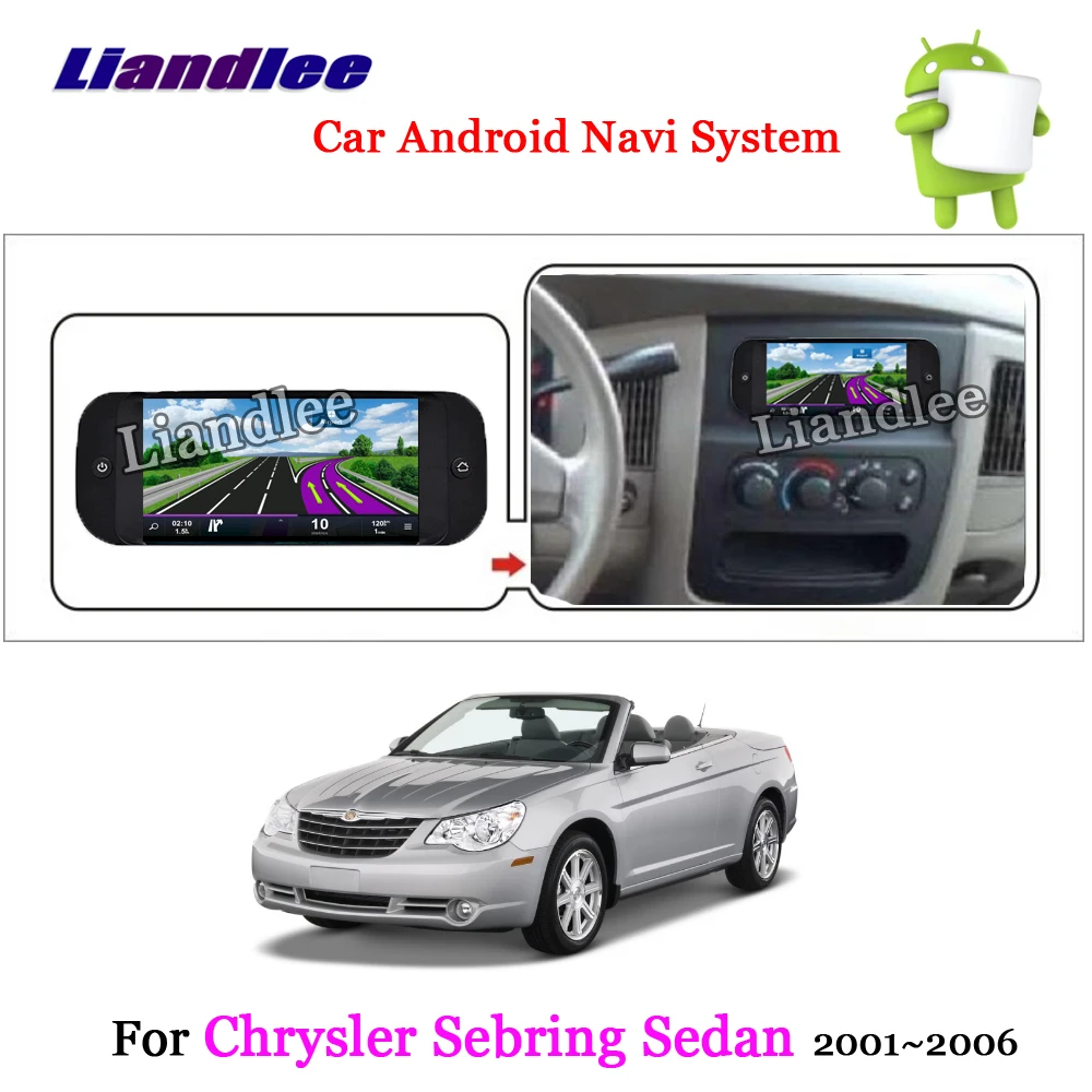 Liandlee автомобильная система Android для Chrysler Sebring Sedan 2001~ 2006 Радио Стерео Carplay Wifi gps Navi BT карта навигация Мультимедиа