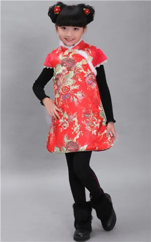 Happy cute asian child girl in chinese tradition dress smiling and Aliexpress.com : Buy New year New Traditional Chinese kid child girl