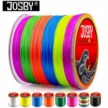 JOSBY 500 м 8 нитей PE плетеная рыболовная леска Япония мультифиламентная супер мощная леска мультифиламентная рыболовная леска веревка