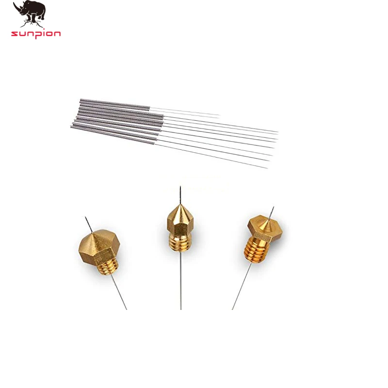 

10Pcs Free Shipping 3D Printer Nozzle Cleaning Needles Kit Stainless Steel Cleaning Tool 3D Printer Parts Accessories