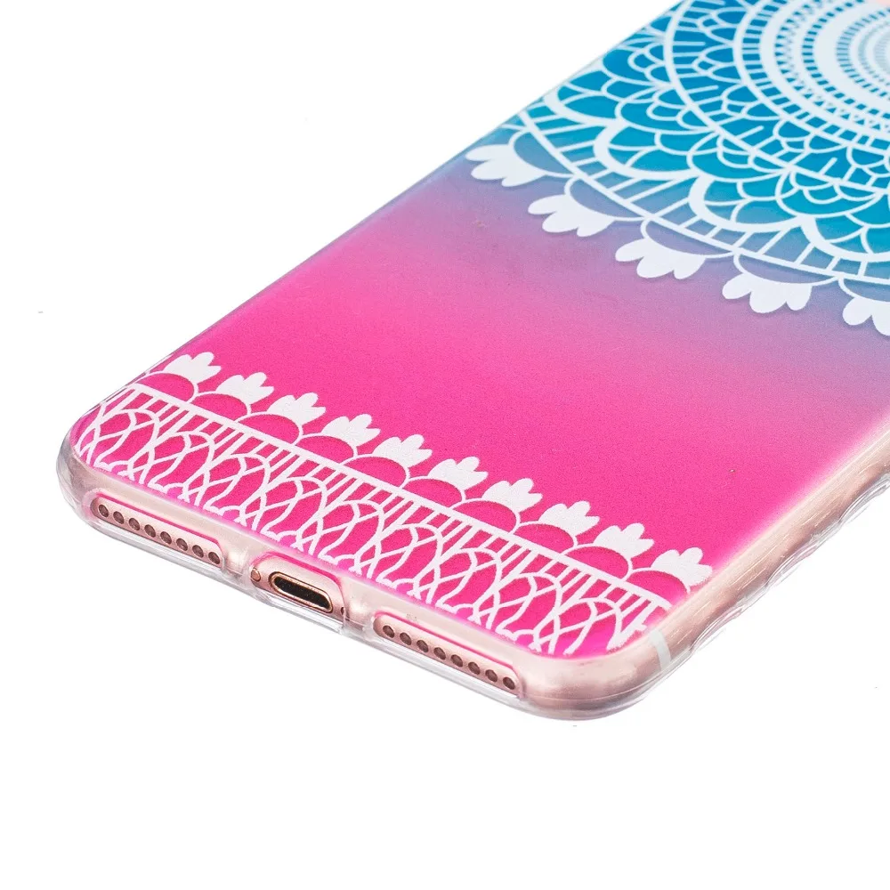 Caseingood slim onda colorato disegno del telefono case per iphone 7 7 plus iphone 6 6s plus se 5 5 s molle libera tpu anti skid copertura in Caseingood