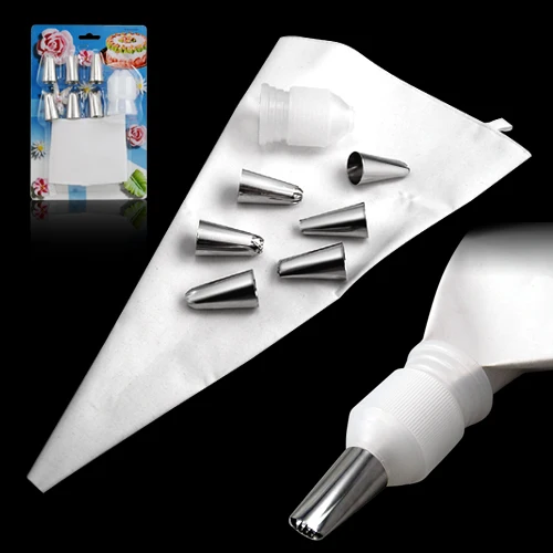 

Free Baking 6 stainless steel decorating mouth cream mouth sugar cake decoration mould sugar tools