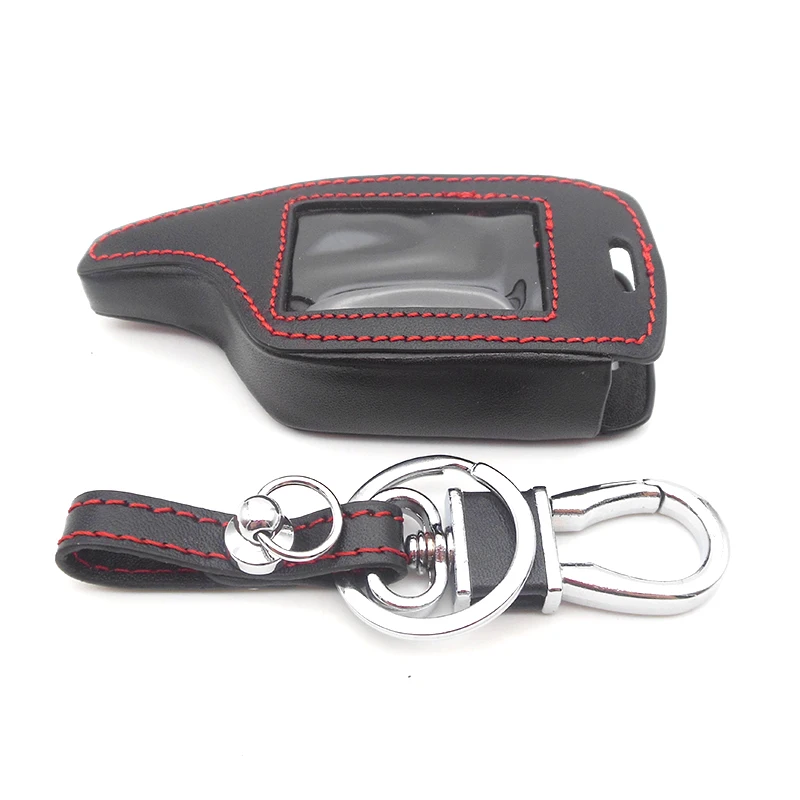 

For Scher Khan Magicar 5/6 Leather Case For Scher-khan Magicar M5 M6 LCD Alarm Remote Keychain Cover Protector