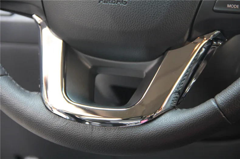 ABS хромированная отделка многофункциональное рулевое колесо блестки покрытие автомобильные аксессуары для Kia RIO K2 седан хэтчбек 2011