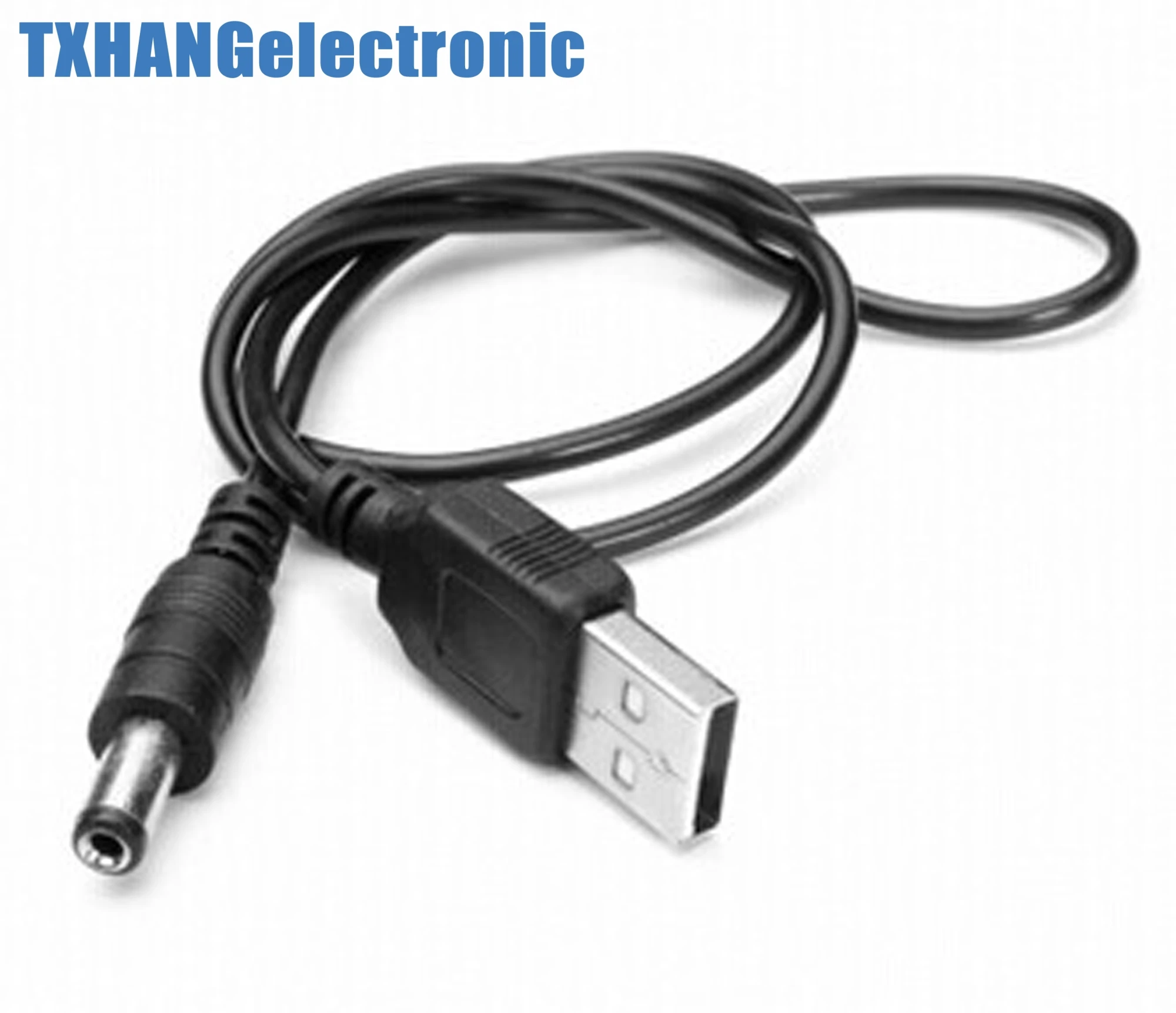 USB 2.0 to DC 5.5mm X2.1mm 5.5X2.1 80cm USB to power cord Cable MCU Power supply
