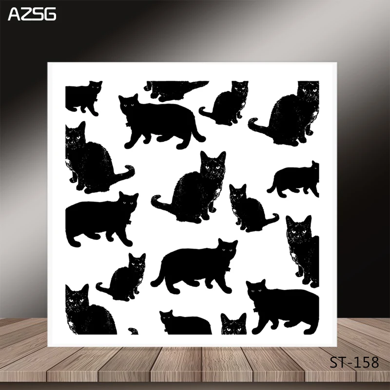 

AZSG Beautiful Persian Cat Clear Stamps/Seals For DIY Scrapbooking/Card Making/Album Decorative Silicone Stamp Crafts