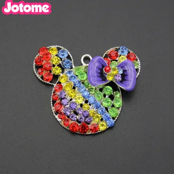 

Fashion silver mouse bangles pendant necklace for women jewelry