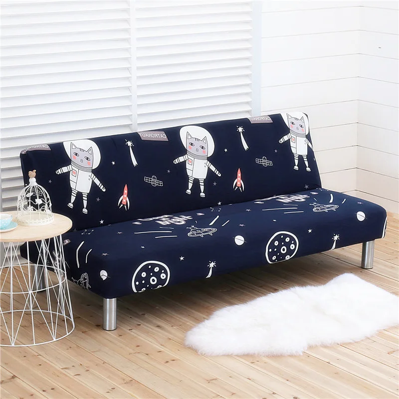 

All-inclusive Folding Sofa Bed Cover Tight Wrap Sofa Towel Rekbare Kaft Couch Cover Without Armrest housse de canap cubre sofa