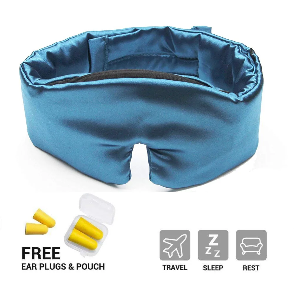 100 Natural Silk Sleeping Eye Mask Shade Sleep Mask Bandage on Eyes