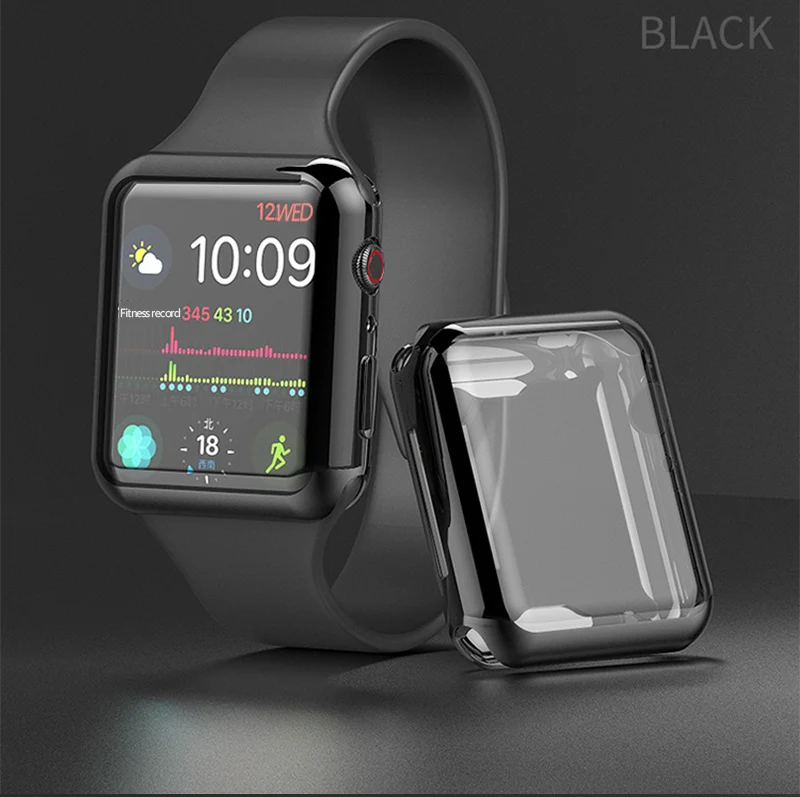 MDNEN чехол для Apple Watch, чехол для Iwatch 4, 3, 2, 1, ремешок 42 мм, 38 мм, 40 мм, 42 мм, ТПУ, защитный чехол для экрана