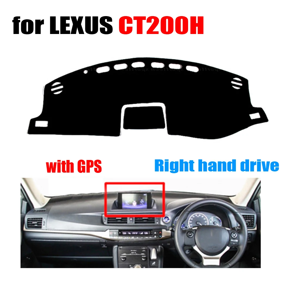 

RKAC Car dashboard cover For LEXUS CT200H high configuration Right hand drive dashmat pad dash covers auto dashboard accessories
