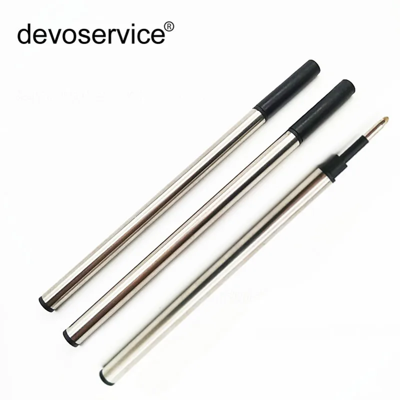 

2018 10Pcs/Lot 0.5mm Metal Cartridge Black And Blue Ink Universal Signature Refill For Student Stationery Office School Supplies