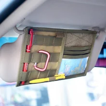 CQC тактический MOLLE автомобильный солнцезащитный козырек Органайзер панель CD сумка для хранения автомобиля грузовика авто аксессуары держатель EDC сумка для инструментов