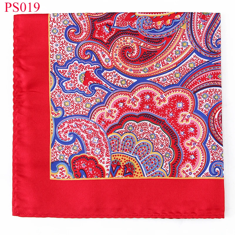 Tailor Smith Для мужчин Paisley Pocket Square микрофибра печати Для мужчин платками синий бордовый Цветочные Платки новый модный мужской костюм Hanky