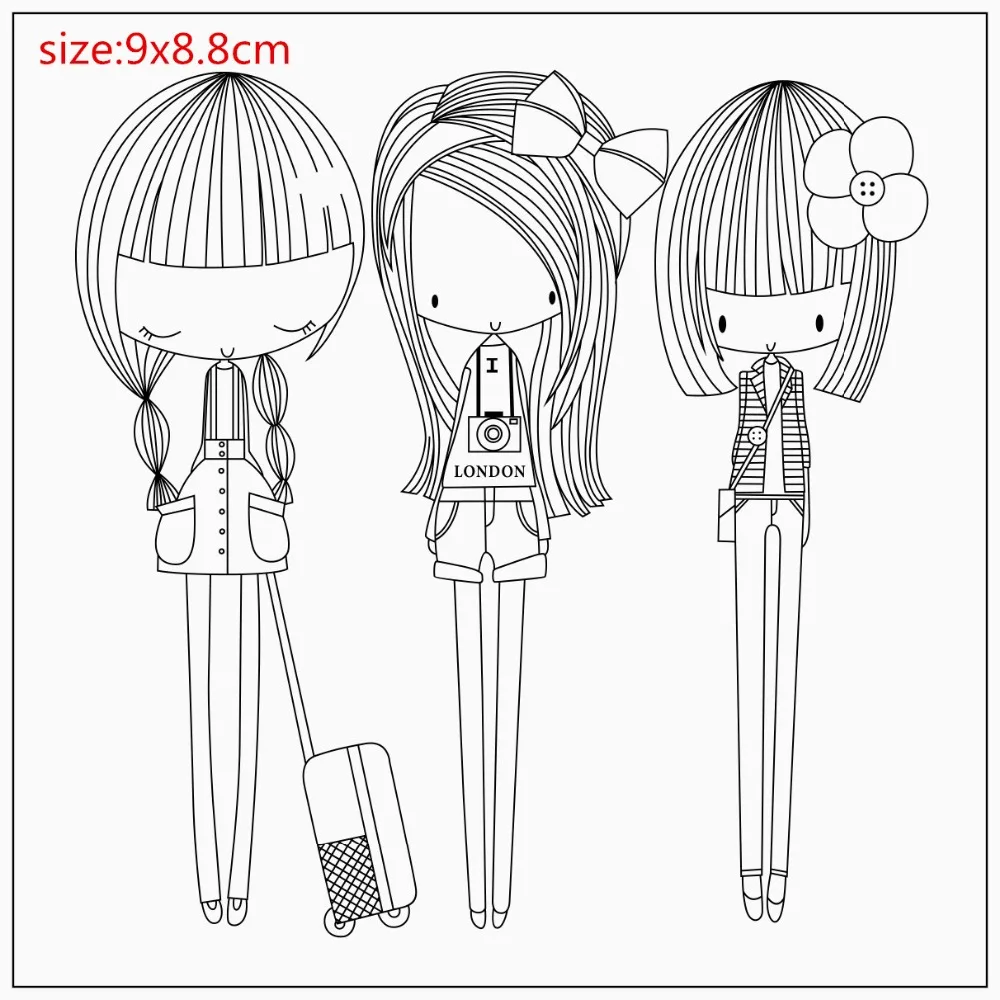 

Transparent Rubber Silicone Clear Stamps for Tampons Seal Background Collage Stamp Holiday card Card Making Diy girl